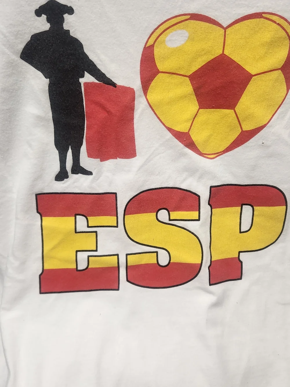Championship White Spain Soccer Graphic T-Shirt Unique!